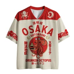 2026 Summer Hot Selling Men Japanese Harajuku Style V-neck Jersey Outdoor Sports Loose Casual Quick Drying Short Sleeved T-shirt