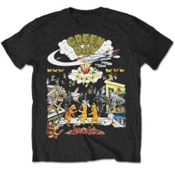 Green Day Dookie Full Album Art Print Cotton T-Shirt Pop Punk Band Unisex Short Sleeve Tee
