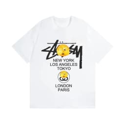 Summer Cotton Casual Comfortable Versatile Heavyweight Men's and Women's Matching Pure Cotton Short-sleeved T-shirt