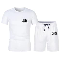 Summer Fashion Trend Casual Sports Two-Piece Set Trendy Men's Short-Sleeved T-Shirt+Shorts Set