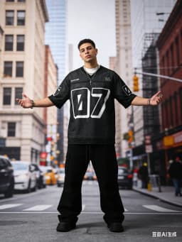 Men's Hip Hop 07 Printed Mesh Short Sleeve T-Shirt Black Jersey Number Jersey Baggy Jersey Sport Breathable Streetwear