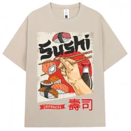 Japanese Style Hokkaido Wave Vintage T-shirt Men Women Harajuku Fashion High Quality T Shirts Oversized Cotton Summer Tee Shirt