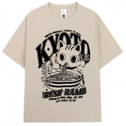 Japanese Style Hokkaido Wave Vintage T-shirt Men Women Harajuku Fashion High Quality T Shirts Oversized Cotton Summer Tee Shirt