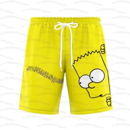 26 Holiday Summer Vacation Hawaiian Shorts Men's The Simpsons Print Shorts Doughnut Waves Print T-Shirt Beach Men Shorts S
