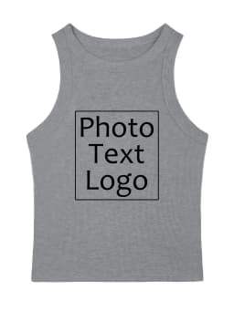 Personalized Custom Print Mens Sleeveless Thread Vest Sport Fitness Casual Tank Top Street Korean Fashion Clothes All-Match Tee