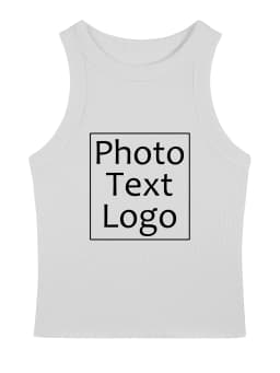 Personalized Custom Print Mens Sleeveless Thread Vest Sport Fitness Casual Tank Top Street Korean Fashion Clothes All-Match Tee
