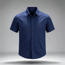 Mens Wrinkle Free Non Iron Silky Stretch Short Sleeve Dress Shirts Standard Point Collar Full Button Summer Office Formal Tops
