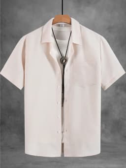 Men's Casual Linen Short Sleeve Shirts Drip Outfits Man Outfit Set Designer Cheap Clothing Summer Tops For Man