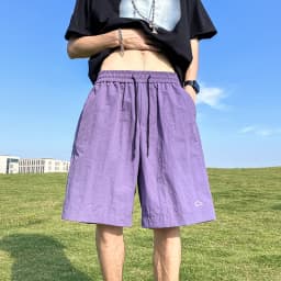 Men's Shorts Pants Summer Casual Shorts Pants Drawstring Overalls All-match Korean Simple Baggy Pants Trend Fashion Men Trousers