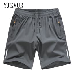 YJKVUR Men's Athletic Performance Gym Workout Shorts With Pockets 2026 New Summer Training Running Jogger With Big Size M-8XL