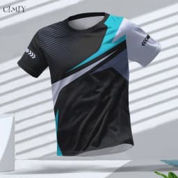 Men's Jersey 2025 Casual Fitness Men's Compression Shirt Outdoor Sports Shirt Dry Fit T-shirt Crew neck Breathable Short Sleeve