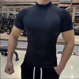 Compression T Shirt Men Quick Dry Short Sleeve Casual Summer T-Shirt Fitness Training Running Shirt Tight Tops Tee Men Rashgard