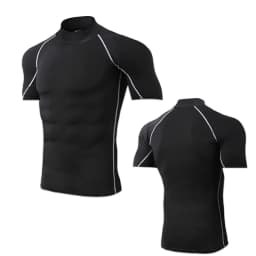 Compression T Shirt Men Quick Dry Short Sleeve Casual Summer T-Shirt Fitness Training Running Shirt Tight Tops Tee Men Rashgard