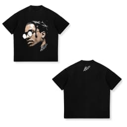 2026 New ASAP ROCKY Short-sleeved T-shirt HIP HOP High Street Men Women Gothic Tees A$AP Portrait Loose Casual Harajuku Tops