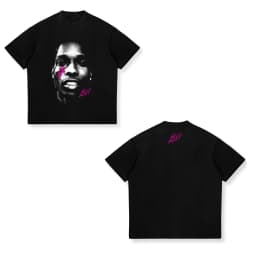 2026 New ASAP ROCKY Short-sleeved T-shirt HIP HOP High Street Men Women Gothic Tees A$AP Portrait Loose Casual Harajuku Tops