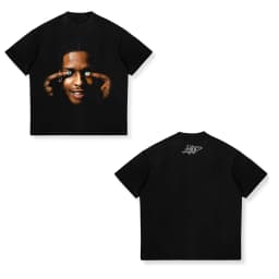 2026 New ASAP ROCKY Short-sleeved T-shirt HIP HOP High Street Men Women Gothic Tees A$AP Portrait Loose Casual Harajuku Tops