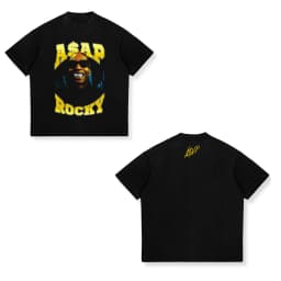 2026 New ASAP ROCKY Short-sleeved T-shirt HIP HOP High Street Men Women Gothic Tees A$AP Portrait Loose Casual Harajuku Tops