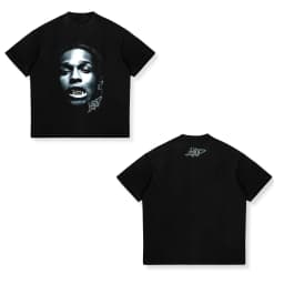 2026 New ASAP ROCKY Short-sleeved T-shirt HIP HOP High Street Men Women Gothic Tees A$AP Portrait Loose Casual Harajuku Tops