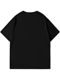 Peace in The Retro War Pattern Print Summer New Men and Women Pure Cotton Retro Fashion Streetwear