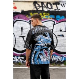Young American T-shirt summer new casual sports fitness quick drying breathable printed large mesh short sleeved shirt
