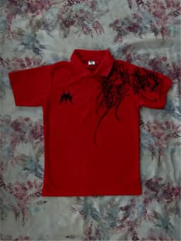 European and American Men's Summer Personalized Totem Lip Print Soft and Breathable Polo Short Sleeved T-Shirt Outdoor Casual To