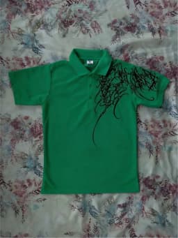 European and American Men's Summer Personalized Totem Lip Print Soft and Breathable Polo Short Sleeved T-Shirt Outdoor Casual To