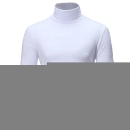 Autumn Winter Men's High Neck T-shirt Slim Fit Fashion High Elastic Long Sleeve Casual Breathable Apparel Pullover
