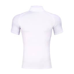Mens Bodybuilding Sports Tight T-shirt Summer Compression Turtleneck Short Sleeve Gym Fitness Quick Dry Running Male Workout Top