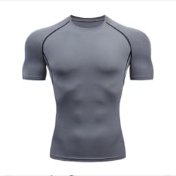 Men Running Compression T-shirt Short Sleeve Sport Tees Gym Fitness Sweatshirt Male Jogging Tracksuit Homme Athletic Shirt Tops
