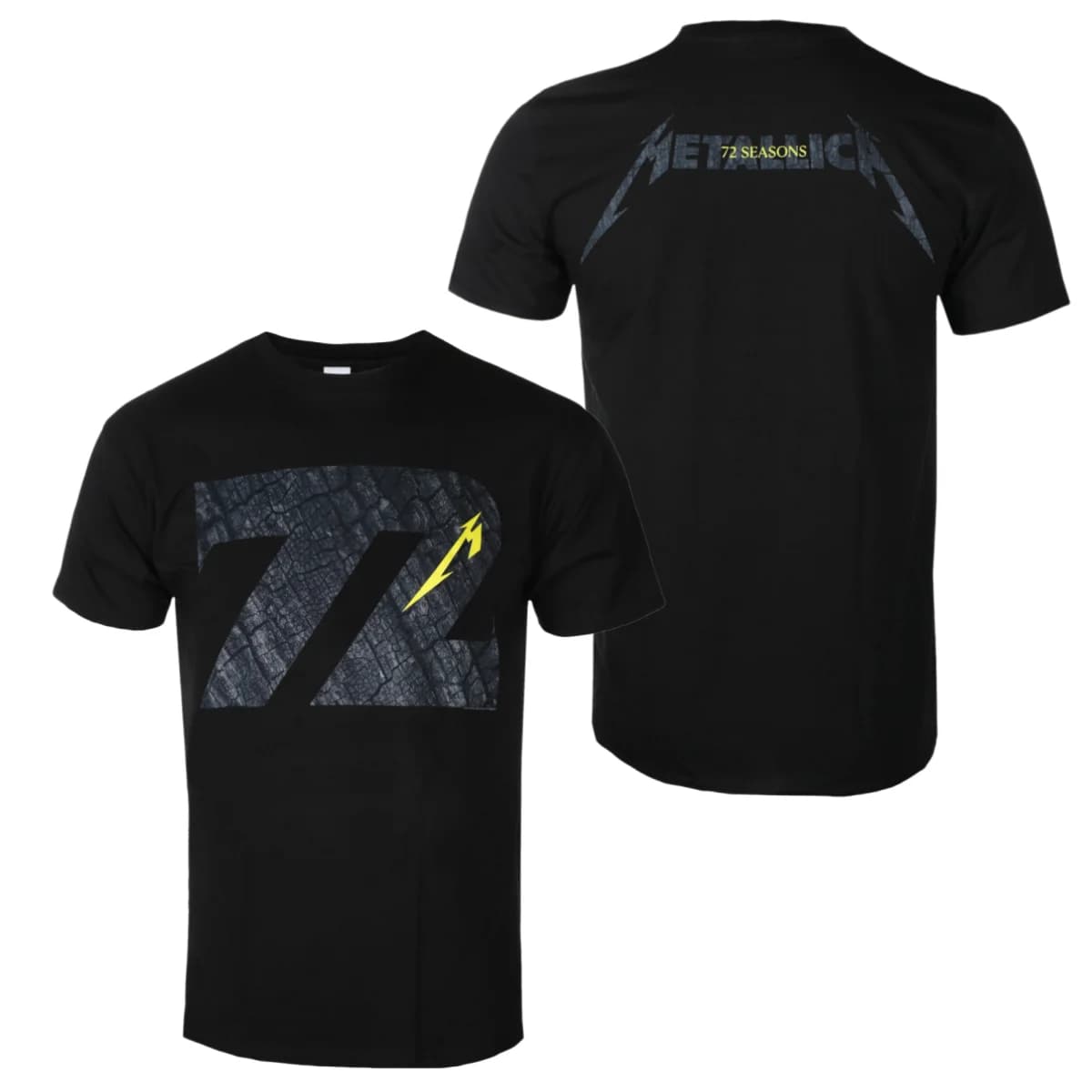 METALLICA - CHARRED 72 Inspired Print Tee Breathable Cotton T-Shirt for Daily and Concert Wear Men and Women Top