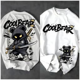European and American Men's Summer Cartoon Warrior Letter Print Comfortable and Breathable Round Neck T-Shirt Outdoor Street Top