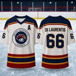 Off Campus Briar University Hawks Garrett Graham 44 Hockey Jersey Summer Y2K Men Women Sports Short Sleeve T-shirt