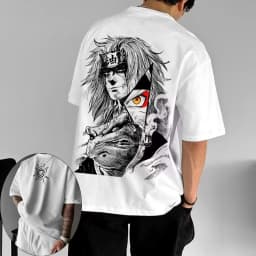 2026 New Men's T-shirt Jiraiya Summer Anime Men and Women Wear Short-sleeved Retro Harajuku Style Men Women Ins