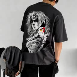 2026 New Men's T-shirt Jiraiya Summer Anime Men and Women Wear Short-sleeved Retro Harajuku Style Men Women Ins