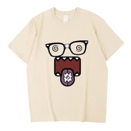 Domo Kun Funny Meme T Shirts Men's Women High Quality Cotton Casual Tee Shirts Short Sleeve Summer T-shirt Tops Streetwear