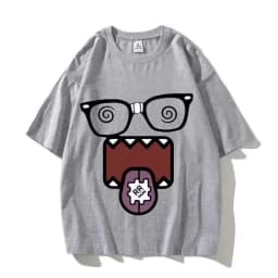 Domo Kun Funny Meme T Shirts Men's Women High Quality Cotton Casual Tee Shirts Short Sleeve Summer T-shirt Tops Streetwear