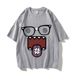 Domo Kun Funny Meme T Shirts Men's Women High Quality Cotton Casual Tee Shirts Short Sleeve Summer T-shirt Tops Streetwear