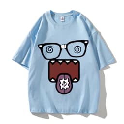 Domo Kun Funny Meme T Shirts Men's Women High Quality Cotton Casual Tee Shirts Short Sleeve Summer T-shirt Tops Streetwear