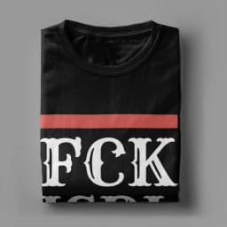 Printed FCK ISRL T Shirt For Unisex 100% Cotton Tee Shirt Short Sleeve Clothes