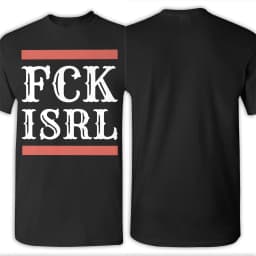 Printed FCK ISRL T Shirt For Unisex 100% Cotton Tee Shirt Short Sleeve Clothes