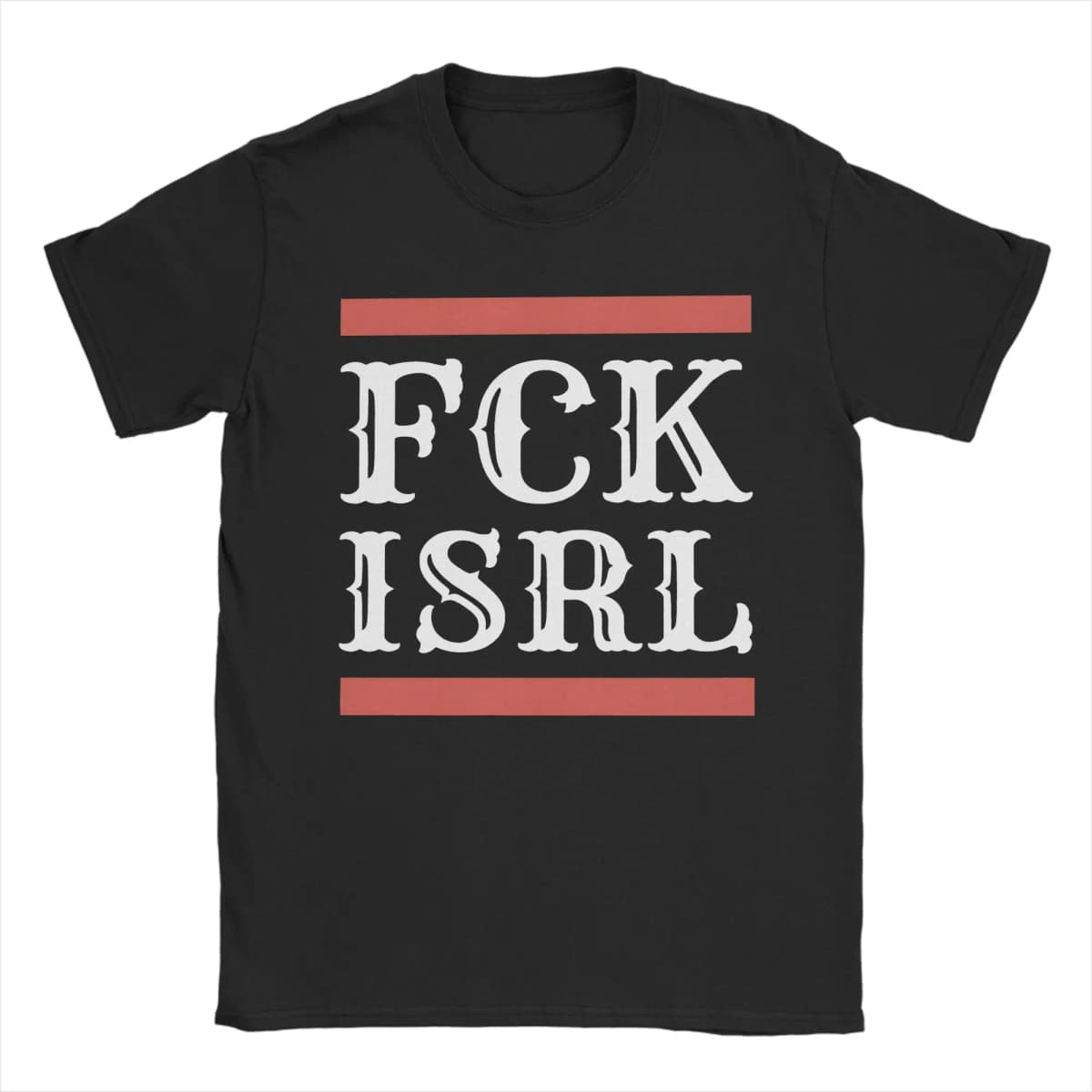 Printed FCK ISRL T Shirt For Unisex 100% Cotton Tee Shirt Short Sleeve Clothes