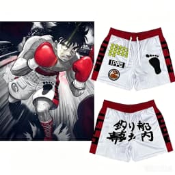 Anime Hajime no Ippo Shorts Summer Gyms Quick Drying Sport Men Shorts Fitness Exercise Beach Breathable Jogger Casual Shorts