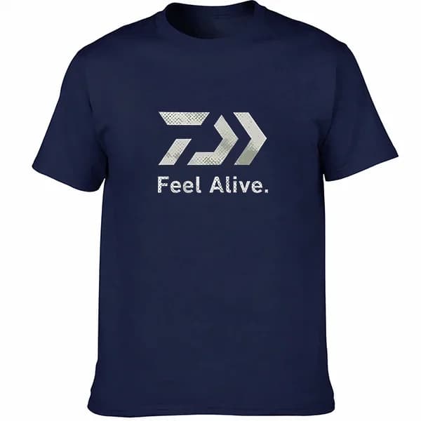 2026 New Sports Breathable T-shirt, Outdoor Fishing Style Letter Arrow Printed Casual T-shirt, Luxurious Short Sleeved Shirt