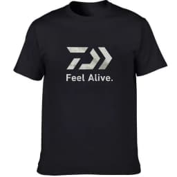 2026 New Sports Breathable T-shirt, Outdoor Fishing Style Letter Arrow Printed Casual T-shirt, Luxurious Short Sleeved Shirt