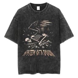 System of A Down Toxicity Album Graphic Washed T-shirt Men Women Rock Oversized T Shirts Male Vintage Alternative Metal T-shirts