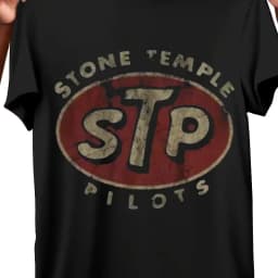 Men's Vintage Stone Temple Pilots Printed T-Shirt - Vintage Rock Band Pattern, Cotton Top, High Quality Cotton Printed T-Shirt