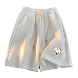 M-8XL Men's Cartoon Shorts duckling Print Fashion Loose Shorts Basketball Pants