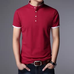 Men's Business Casual Polo Short Sleeve T-shirt Summer Comfortable and Breathable Solid Top