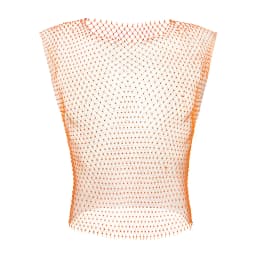 Men Sexy Tank Tops Fishnet Rhinestone Shiny Hollow Vest Man Mesh See-Through Sleeveless T-Shirt Transparent Clothing