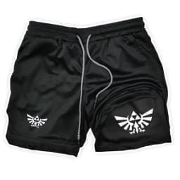 Zelda Themed Men's 5-Inch Workout Shorts | Quick Dry Loose Fit for Basketball, Running & CasualZY0077 Wear
